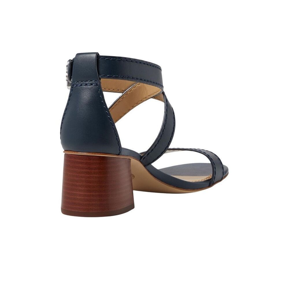 MICHAEL Michael Kors NWT 2” Ashton Leather Crisscross Block Heel Sandals Size 9. - Picture 5 of 7